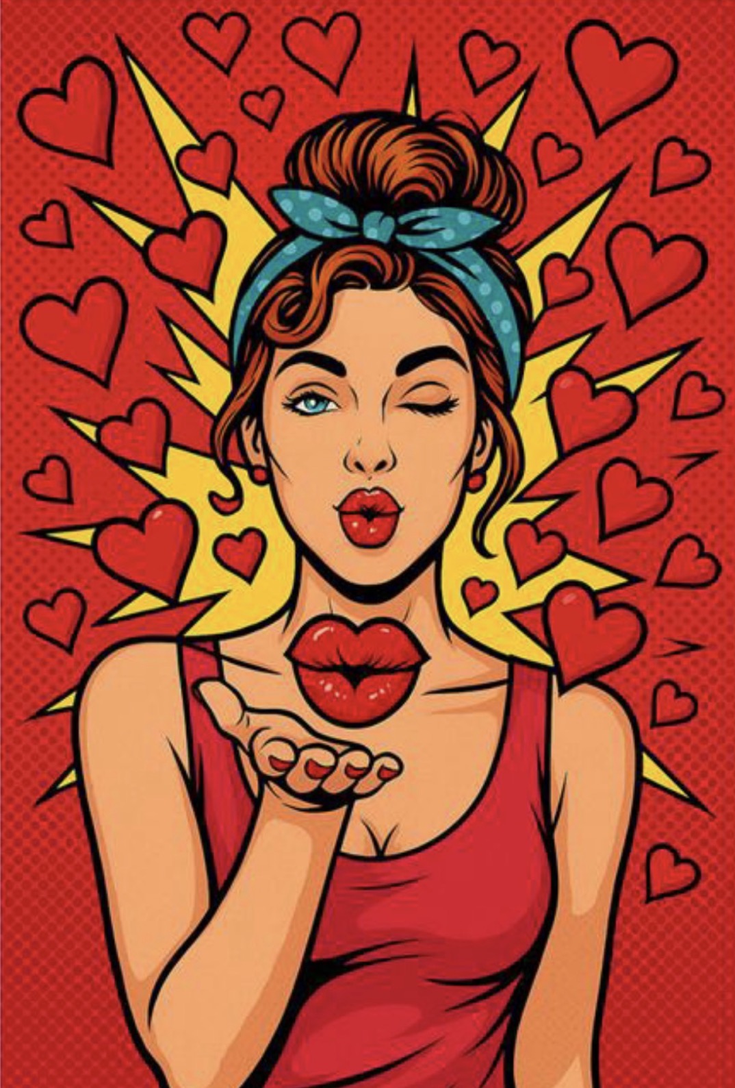 Pop art woman